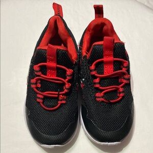 Disney Black and Red Kids Sneakers Mickey Mouse shoes size 6